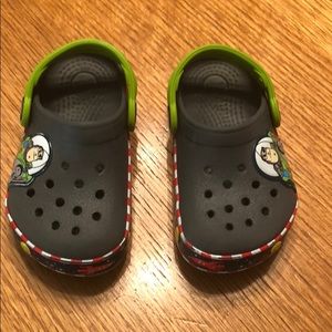 Toddler Light Up Buzz Light Year Crocs